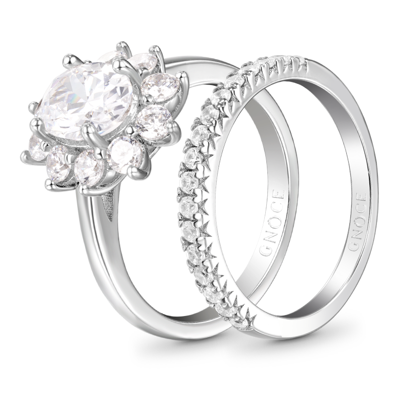 Oval Cut Ring Set image number 1