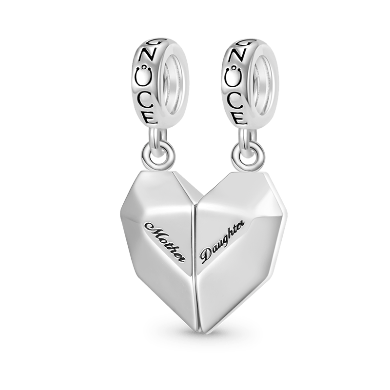 Magnet Heart Engravable Pendant image number 2