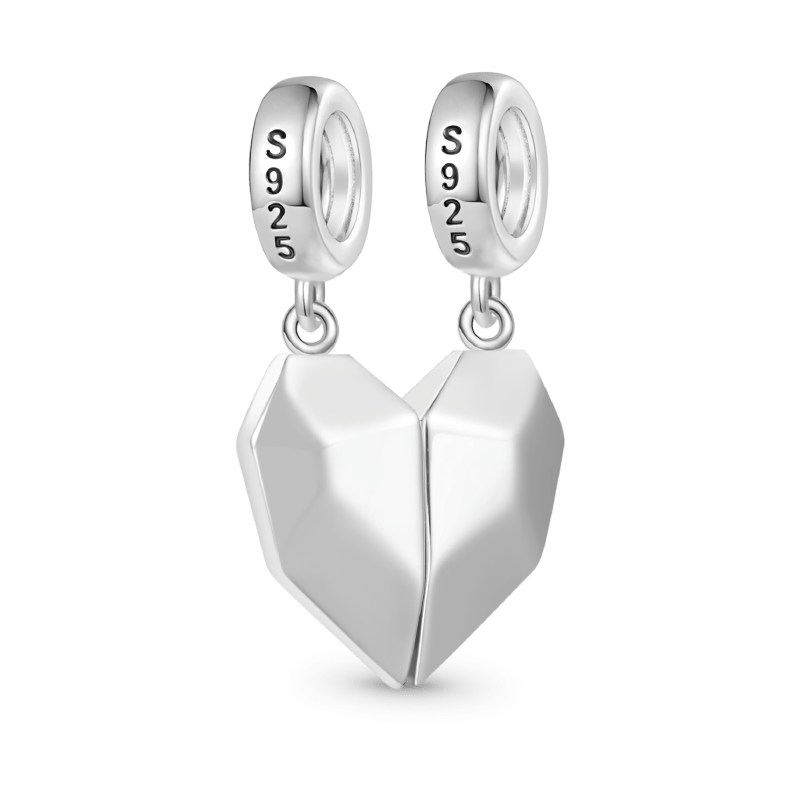 Magnet Heart Engravable Pendant image number 3