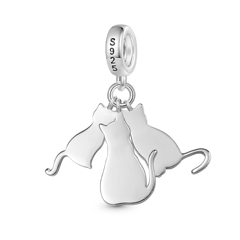 Multi-pet Cat Personalized Pendant image number 1