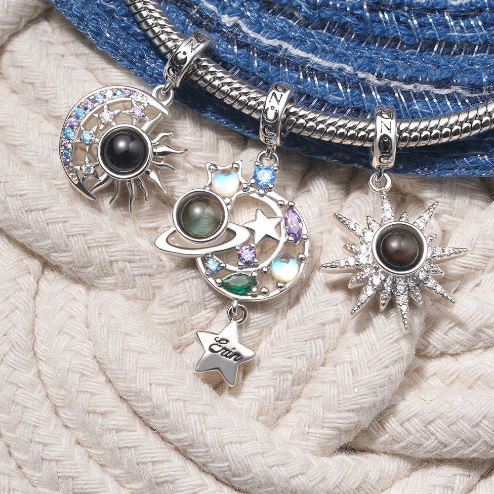 Projection Planet Engravable Pendant image number 1