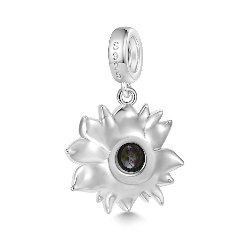 Projection Sunflower Photo Pendant image number 1