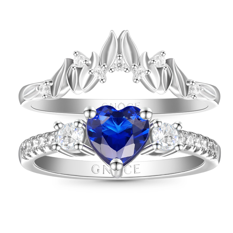 Heart Cut Stackable Ring image number 0