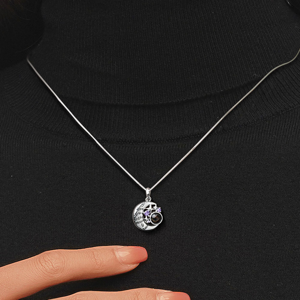 Moon&Star Photo Necklace image number 4