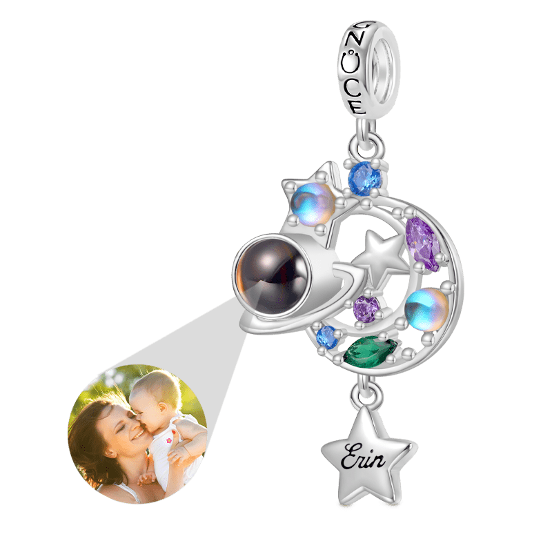 Projection Planet Engravable Pendant image number 0
