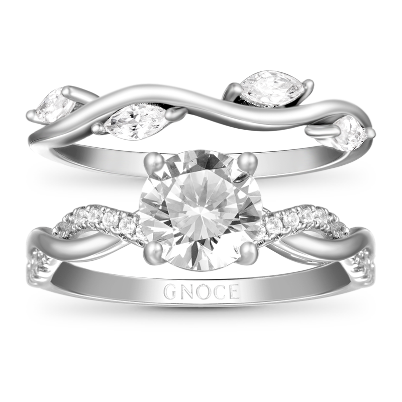 Curved Diamond Stackable Ring image number 0