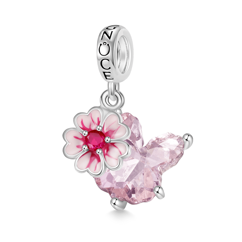 Pink Sakura Rabbit Pendant image number 0