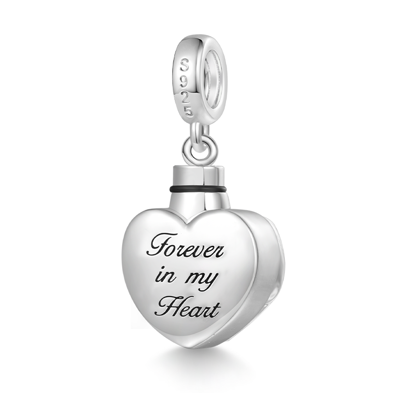 Angel Wings Heart Urn Ashes Pendant image number 3