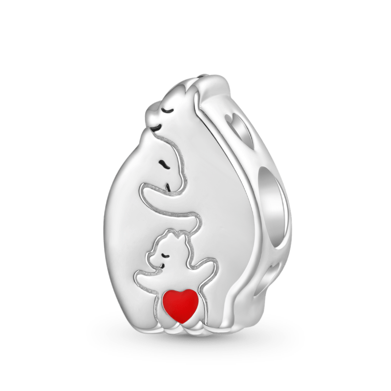 Bear Family Letter Charm image number 0