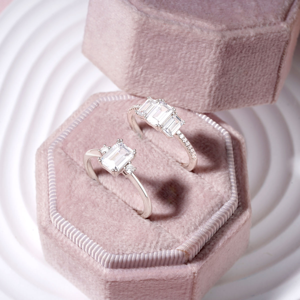 Rectangular Cut Stackable Ring image number 2