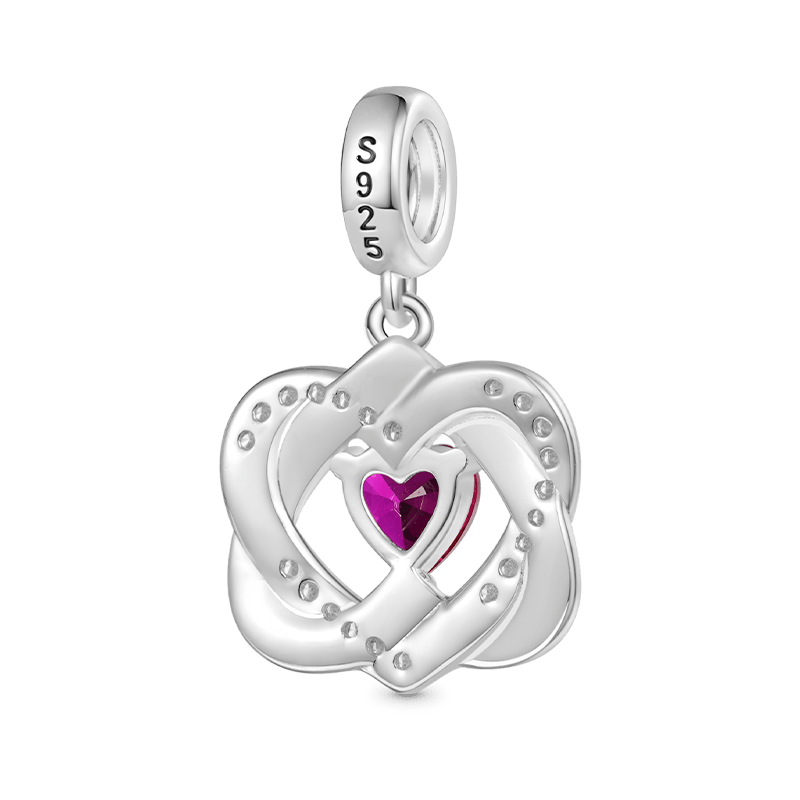 Love Heart Birthstone Pendant image number 2
