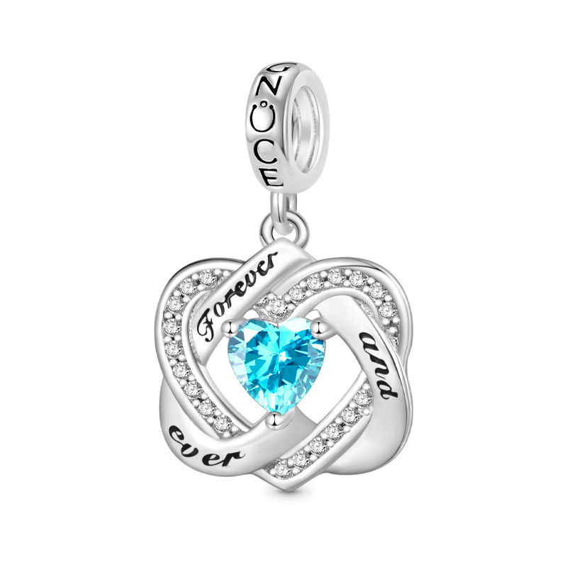 Love Heart Birthstone Pendant image number 0