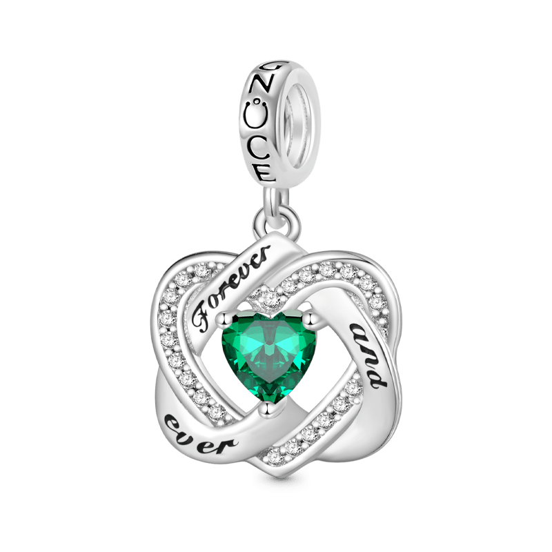 Love Heart Birthstone Pendant image number 0