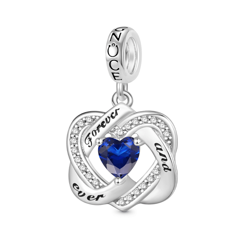 Love Heart Birthstone Pendant image number 0