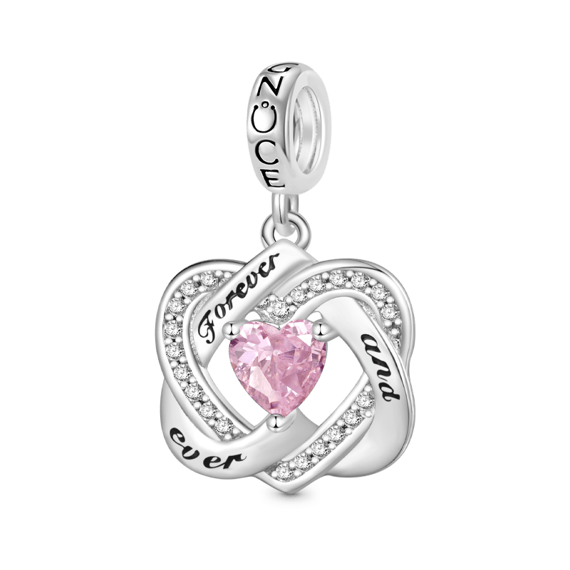 Love Heart Birthstone Pendant image number 0