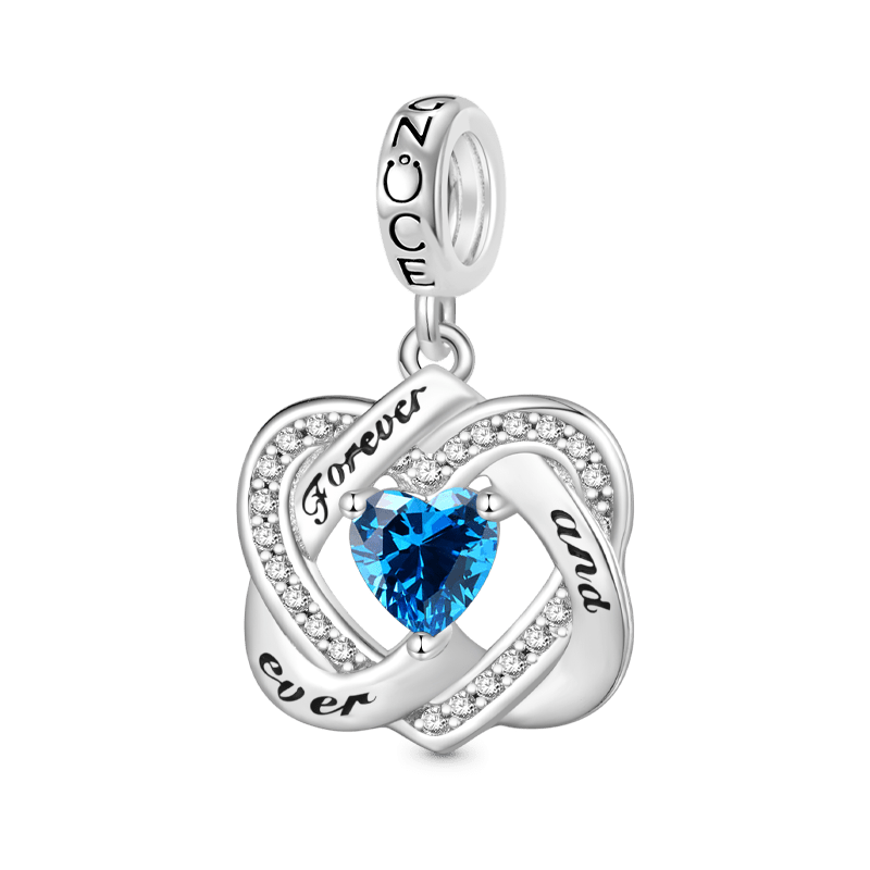 Love Heart Birthstone Pendant image number 0