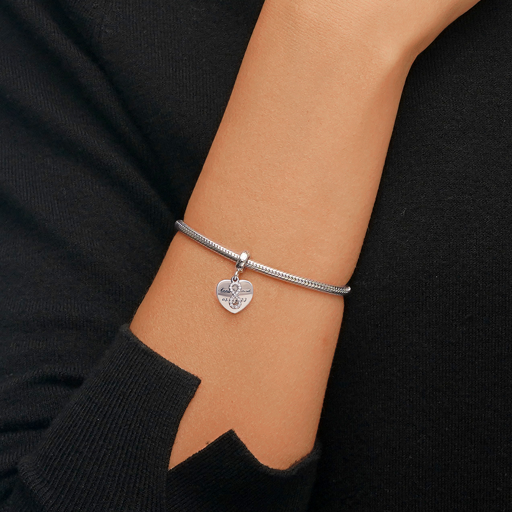 Engravable Infinite Love Pendant image number 3