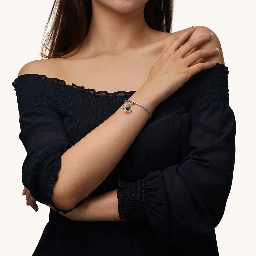 Rotatable Tigereye Galaxy Pendant image number 5