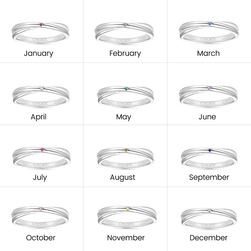 Twisted Birthstone Ring image number 6