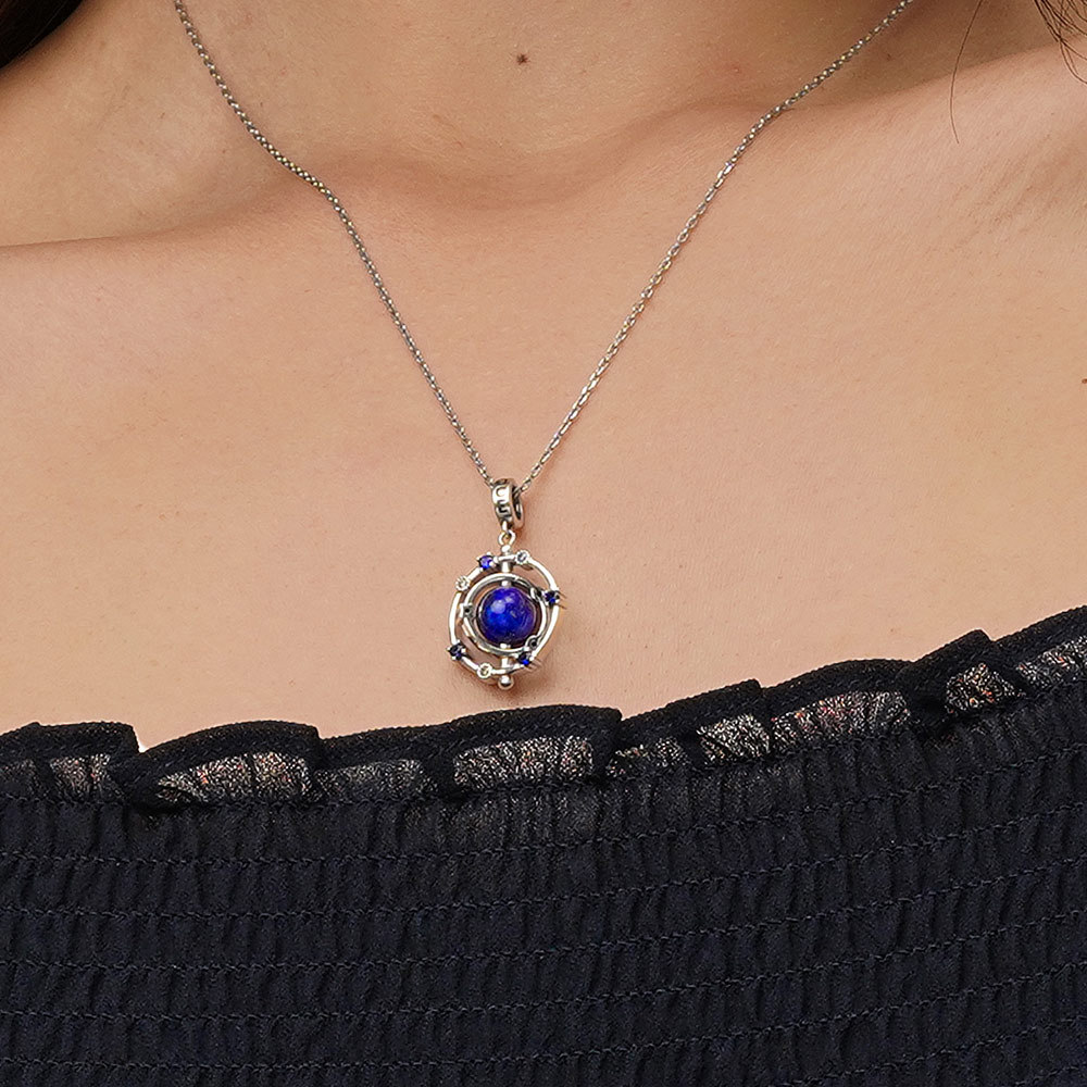 Lapis Lazuli Galaxy Pendant image number 4