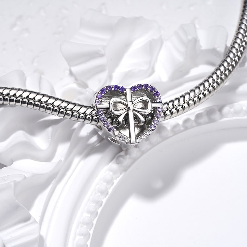 Heart Bow Photo Charm image number 2