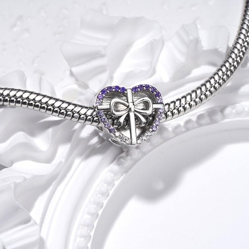 Heart Bow Photo Charm image number 2