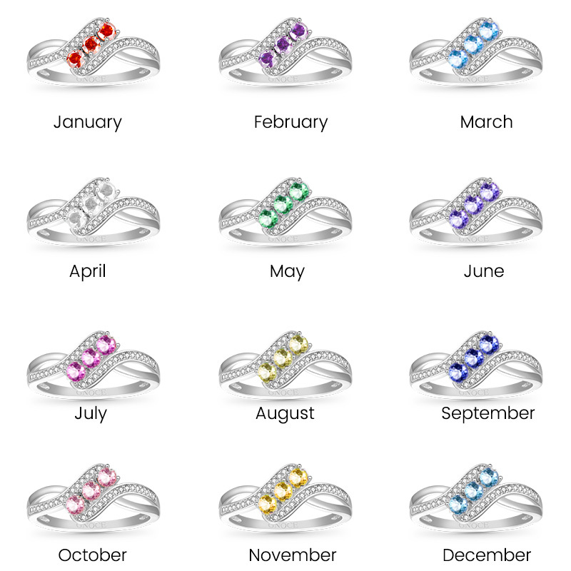 Birthstone Diamond Ring image number 6