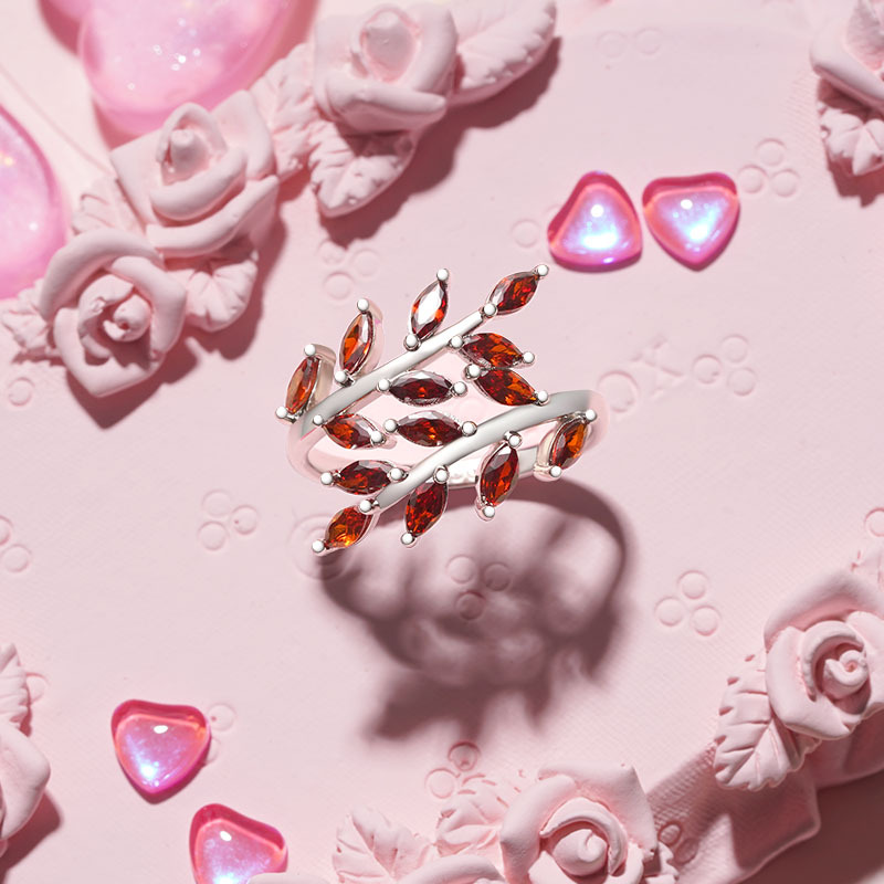 Birthstone Delicate Vines Ring image number 3