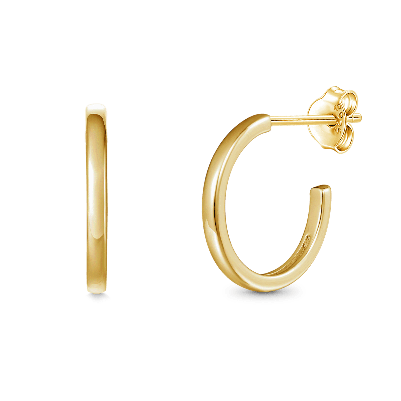 Flat Hoops Earrings image number 0
