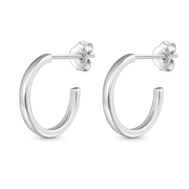 Flat Hoops Earrings image number 0