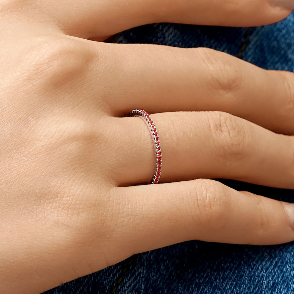 Simple Birthstone Ring image number 4