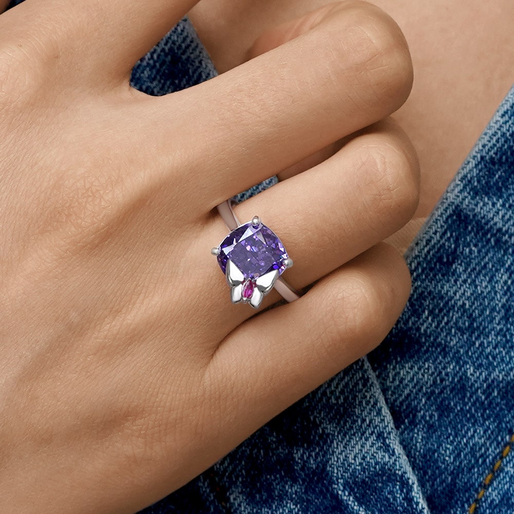 Square-cut Butterfly Ring image number 4