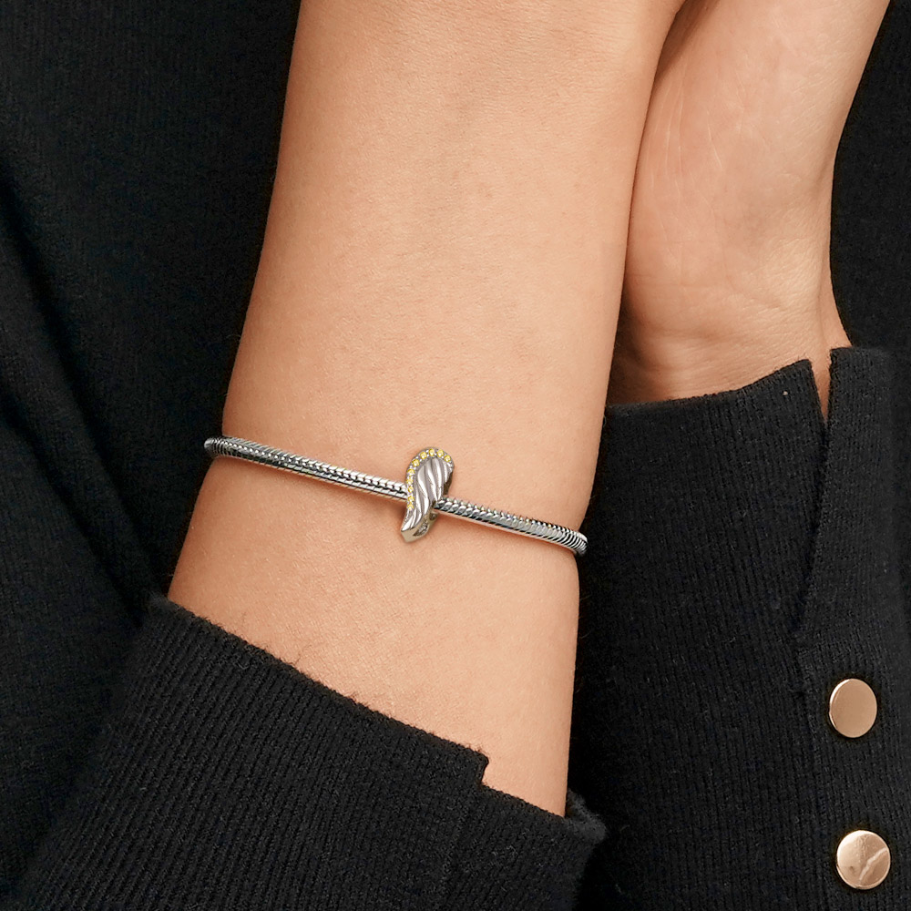 Angel Wings Personalized Charm image number 4