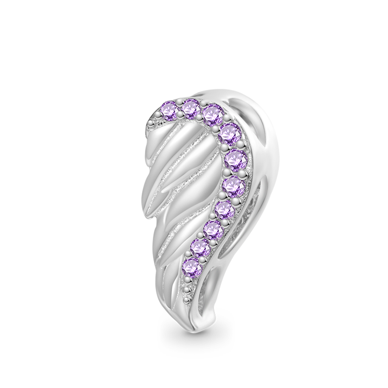 Angel Wings Personalized Charm image number 0