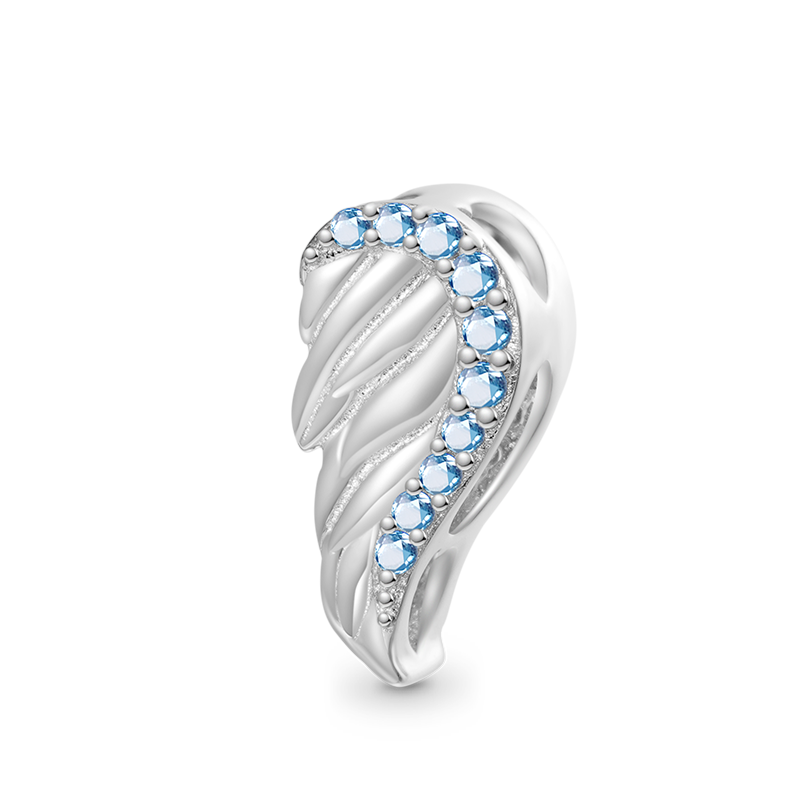 Angel Wings Personalized Charm image number 0