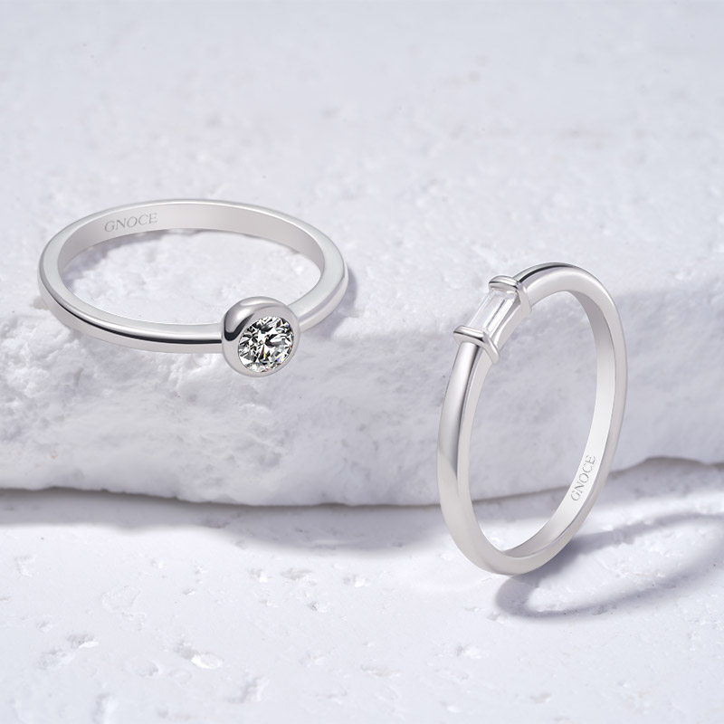 Basic Birthstone Promise Ring image number 2