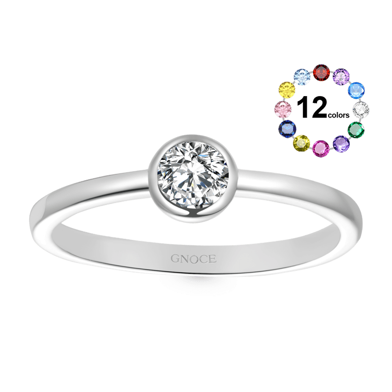 Basic Birthstone Promise Ring image number 0