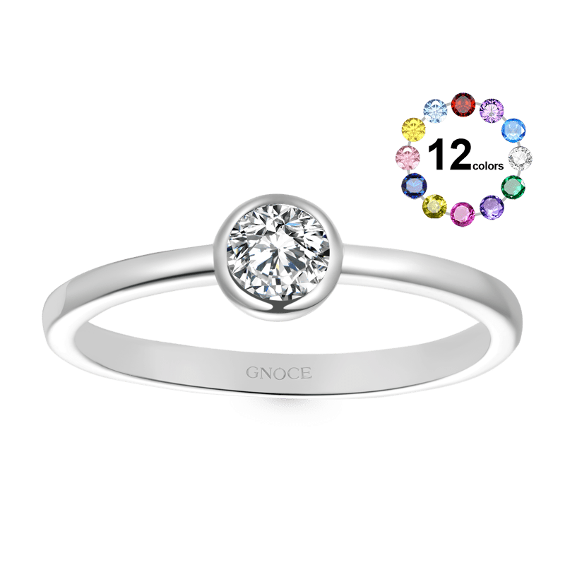 Basic Birthstone Promise Ring image number 0