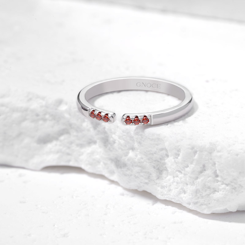 Birthstone Adjustable Ring image number 3