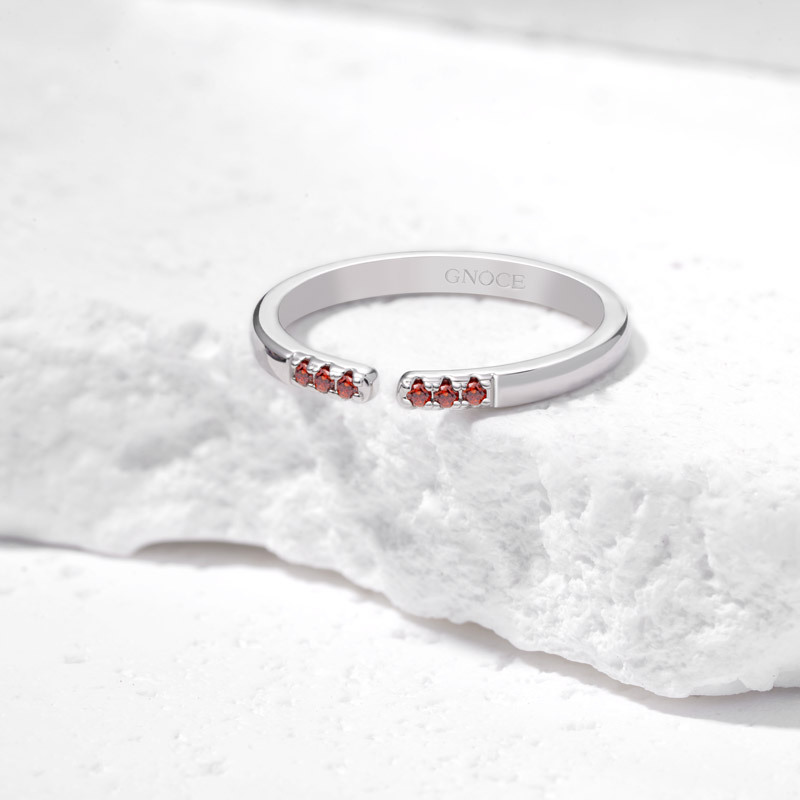 Birthstone Adjustable Ring image number 3