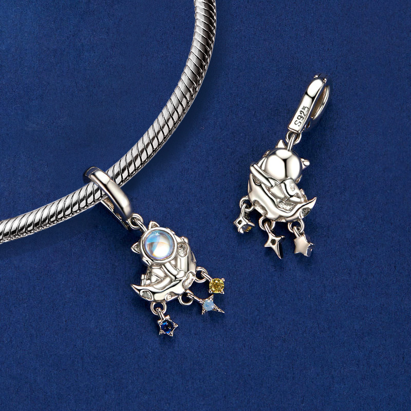 Astronaut Moon Pendant image number 2