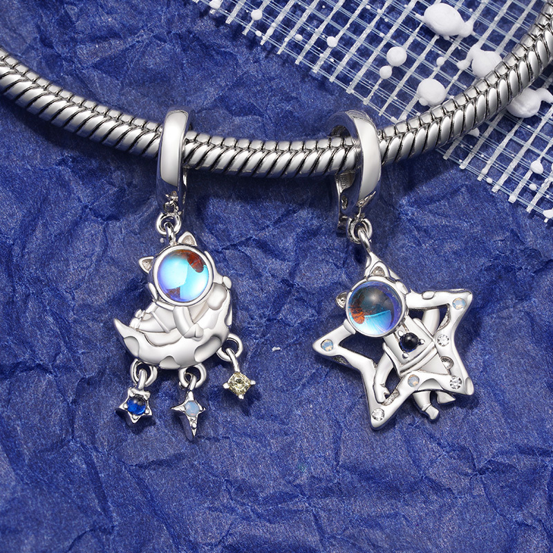 Astronaut Moon Pendant image number 1