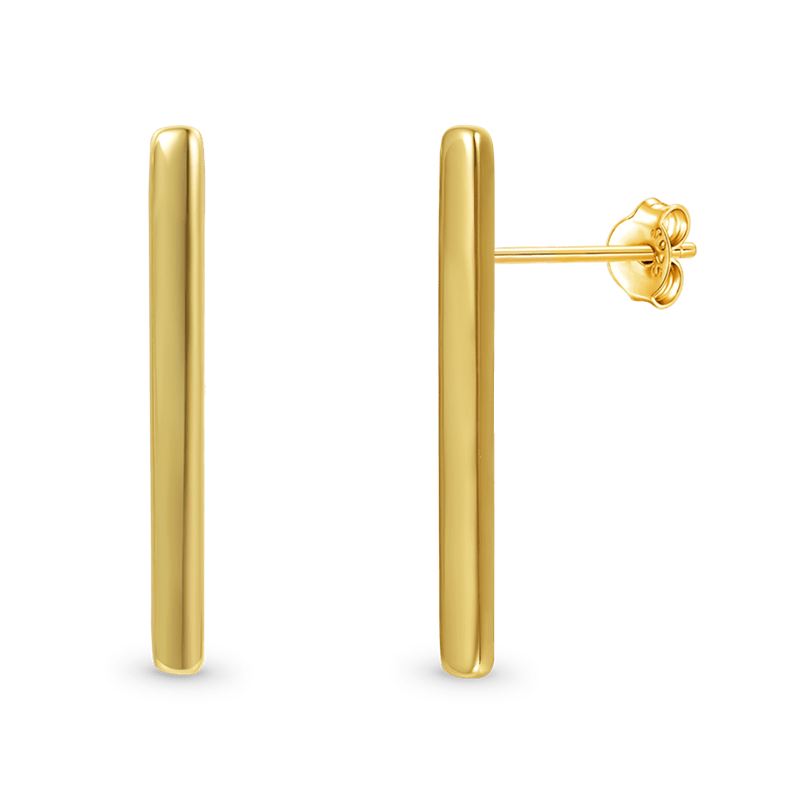 Long Bar Stud Earrings image number 0