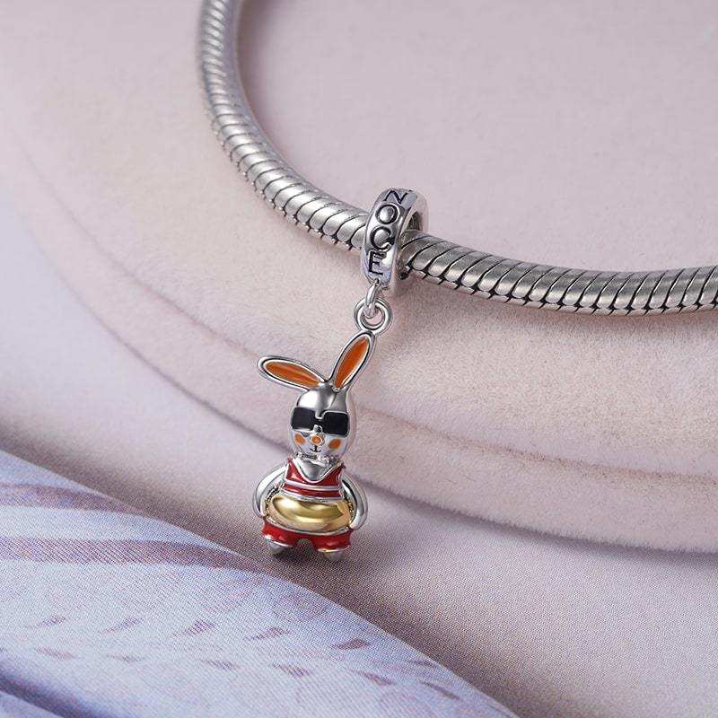Holiday Rabbit Pendant image number 1