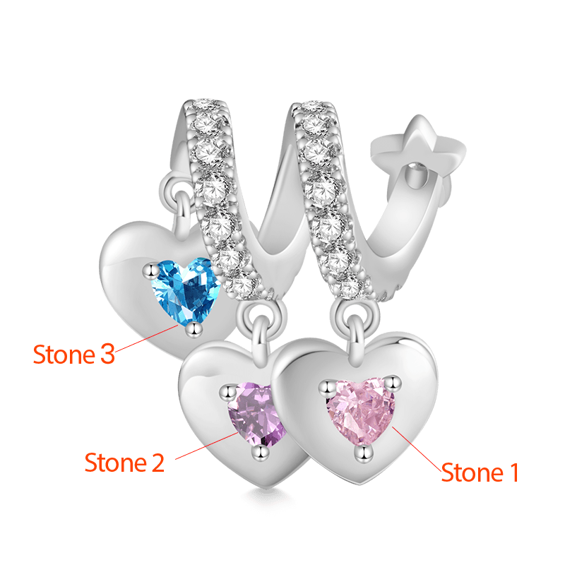 Three Hearts Family Pendant image number 2
