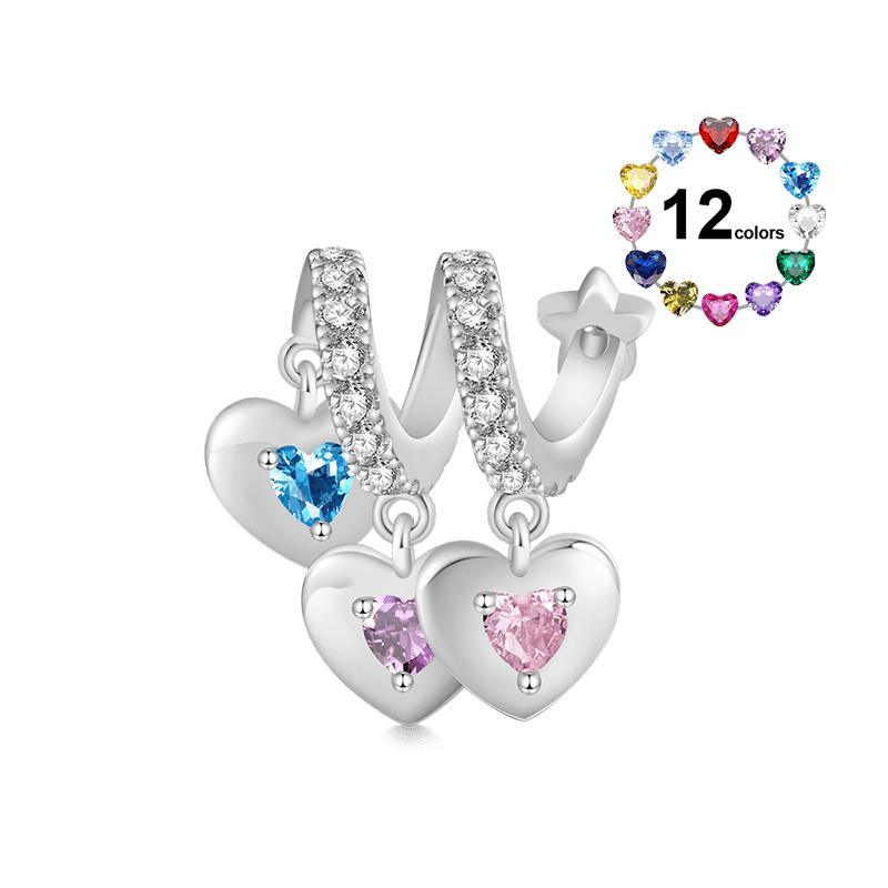 Three Hearts Family Pendant image number 0