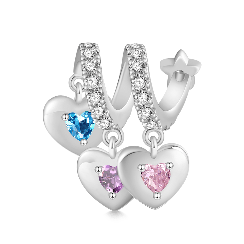 Three Hearts Family Pendant image number 1
