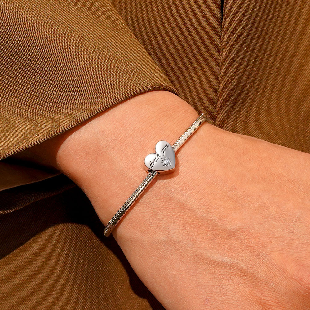 Engravable Heart Charm image number 3