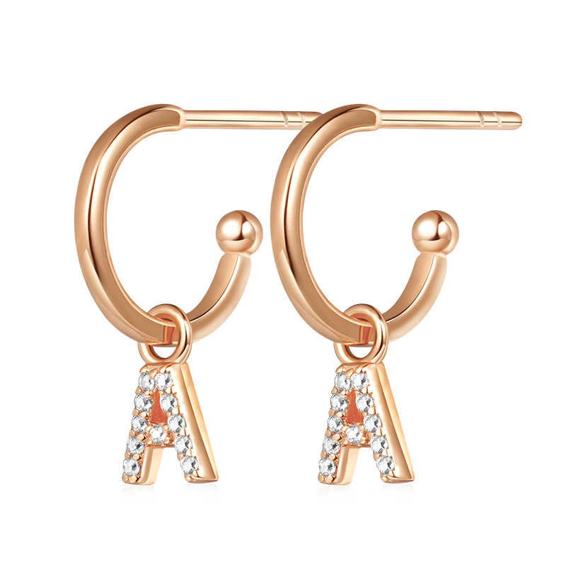 Letter Drop Earrings image number 0