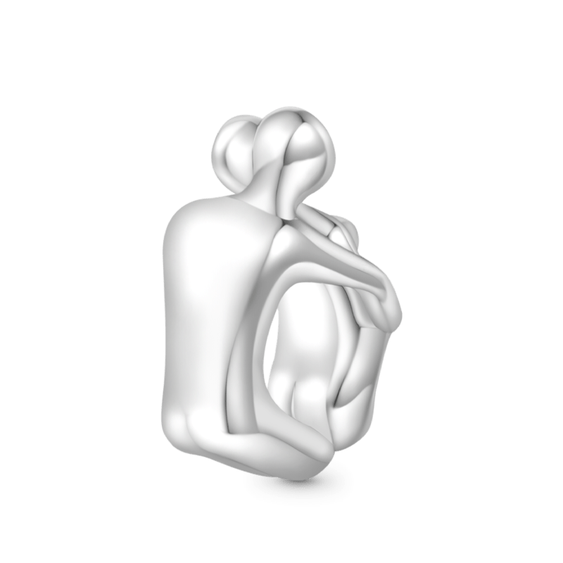 Hugs Pregnant Woman Charm image number 1